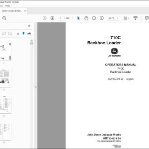 John Deere 710C Backhoe Loader Operators Manual - PDF DOWNLOAD