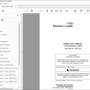 John Deere 710D Backhoe Loader Operator's Manual - PDF DOWNLOAD