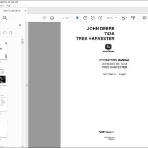 John Deere 743A TREE HARVESTER Operators Manual - PDF DOWNLOAD