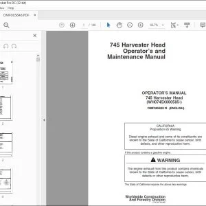 John Deere 745 Harvester Head Operator's Manual - PDF DOWNLOAD