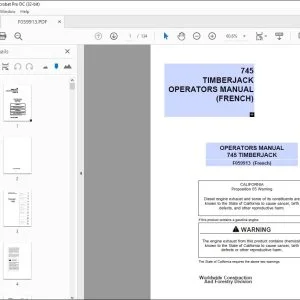 John Deere 745 TIMBERJACK Operator's Manual - PDF DOWNLOAD