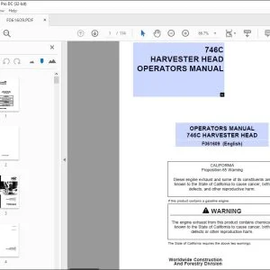 John Deere 746C HARVESTER HEAD Operators Manual - PDF DOWNLOAD