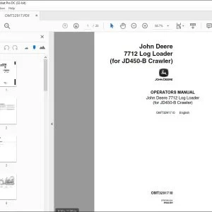 John Deere 7712 Log Loader Operators Manual - PDF DOWNLOAD