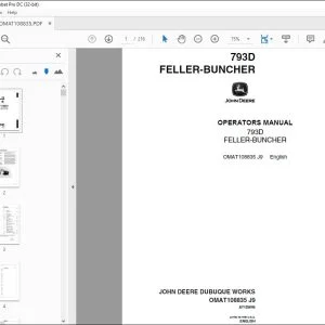 John Deere 793D FELLER-BUNCHER Operators Manual - PDF DOWNLOAD