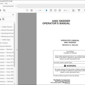 John Deere 848G SKIDDER Operator's Manual OMF383045 - PDF DOWNLOAD