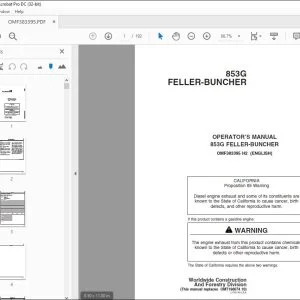 John Deere 853G FELLER-BUNCHER Operator's Manual - PDF DOWNLOAD