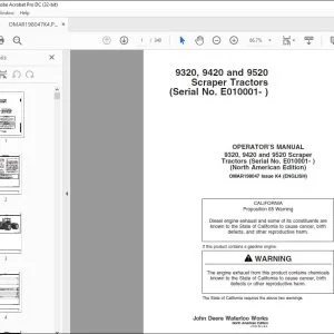 John Deere TIMBERJACK 1010 FORWARDER Operators Manual - PDF DOWNLOAD