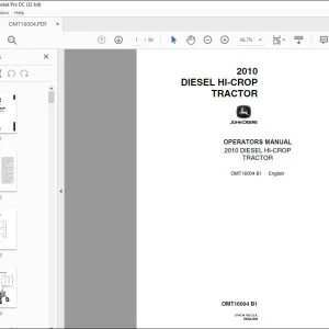 John Deere DIESEL HI-CROP TRACTOR Operators Manual - PDF DOWNLOAD