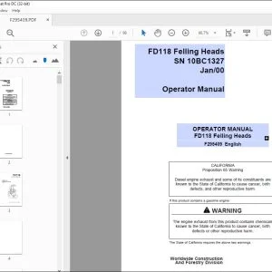 John Deere FD118 Felling Heads Operator Manual - PDF DOWNLOAD