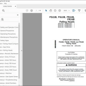 John Deere FD22B, FS22B, FR22B, FR24B Operator's Manual PDF