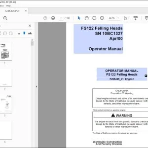 John Deere FS122 Felling Heads Operator Manual - PDF DOWNLOAD