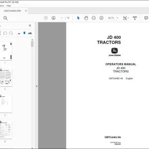 John Deere JD 400 TRACTORS Operators Manual - PDF DOWNLOAD