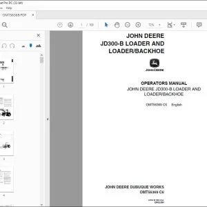 John Deere JD300-B LOADER & LOADER/BACKHOE Operators Manual - PDF DOWNLOAD
