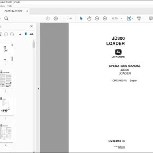 John Deere JD300 LOADER Operators Manual - PDF DOWNLOAD