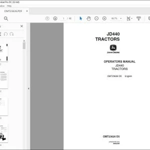 John Deere JD440 TRACTORS Operators Manual - PDF DOWNLOAD