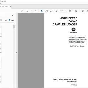 John Deere JD450-C CRAWLER LOADER Operators Manual - PDF DOWNLOAD