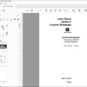 John Deere JD450-C Crawler Bulldozer Operators Manual - PDF DOWNLOAD