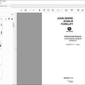 John Deere JD480-B FORKLIFT Operators Manual - PDF DOWNLOAD