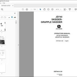 John Deere JD740 SKIDDER-GRAPPLE SKIDDER Operators Manual PDF