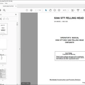 John Deere S566 STT FELLING HEAD Operator's Manual - PDF DOWNLOAD