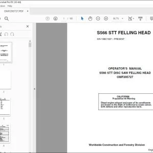 Operator's Manual for John Deere S566 STT Felling Head PDF Download