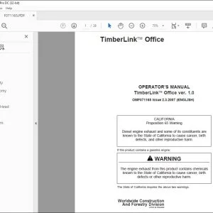 John Deere TimberLink Office Operator's Manual - PDF DOWNLOAD