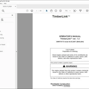 John Deere TimberLink ver. 1.3 Operator's Manual - PDF DOWNLOAD