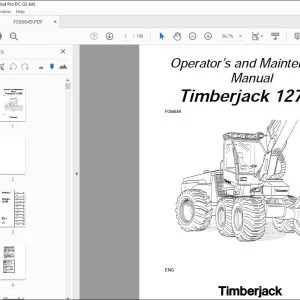 John Deere Timberjack 1270B Operator's & Maintenance Manual F056649 - PDF DOWNLOAD