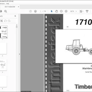 John Deere Timberjack 1710D/A 6 Wheel Skidder Operator & Maintenance Manual PDF