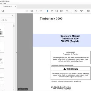 John Deere Timberjack 3000 Operator's Manual - PDF DOWNLOAD
