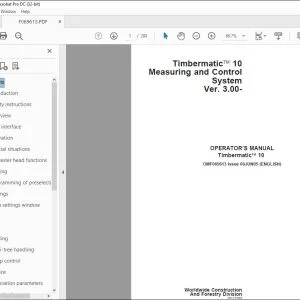 John Deere Timbermatic 10 Measuring & Control Operator's Manual PDF