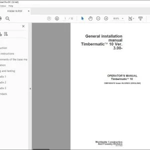 John Deere Timbermatic 10 Operator's Manual - PDF DOWNLOAD