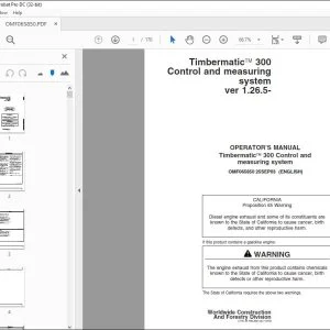 John Deere Timbermatic 300 Control & measuring system Operator's Manual - PDF DOWNLOAD