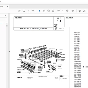 Laverda 184 AL Agricultural Tractor Parts Manual - PDF DOWNLOAD