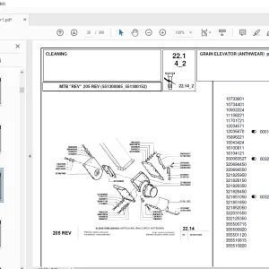 Laverda 205 REV Agricultural Tractor Parts Manual 551300085-551300152 PDF