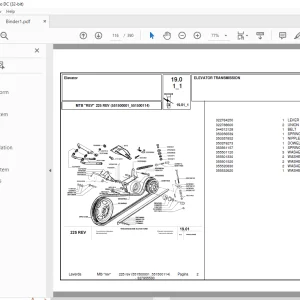 Laverda 225 REV Agricultural Tractor Parts Manual PDF