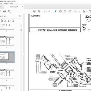 Laverda 255 AL Agricultural Tractor Parts Manual 551900001-551900070 PDF