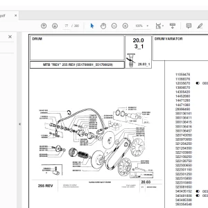 Laverda 255 REV Agricultural Tractor Parts Manual PDF