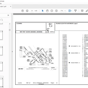 Laverda 256 REV Agricultural Tractor Parts Manual - PDF DOWNLOAD