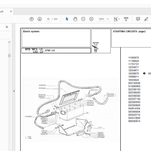 Laverda 2760 LS Agricultural Tractor Parts Manual - PDF DOWNLOAD