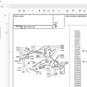 Laverda 2760 LX Agricultural Tractor Parts Manual - PDF DOWNLOAD