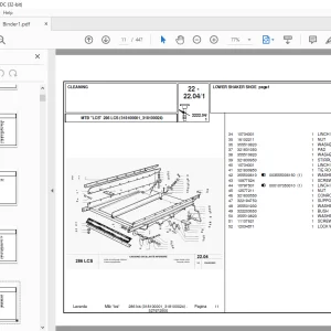 Laverda 286 LCS Agricultural Tractor Parts Manual 318100001-318100024 - PDF