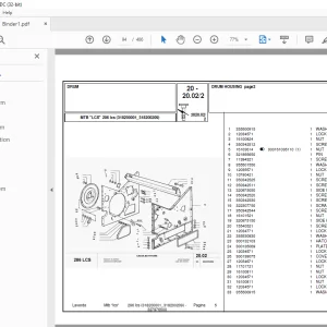 Laverda 296 LCS Agricultural Tractor Parts Manual 318200001-318100209 - PDF