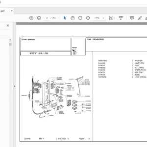 Laverda L518 L520 Agricultural Tractor Parts Manual PDF