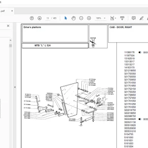 Laverda L524 Agricultural Tractor Parts Manual - PDF DOWNLOAD
