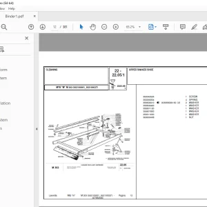 Laverda M303 Agricultural Tractor Parts Manual - PDF DOWNLOAD