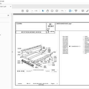 Laverda M305 Agricultural Tractor Parts Manual 563100067-563100135 - PDF