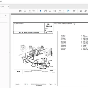Laverda M306 Agricultural Tractor Parts Manual 563000001-563000064 - PDF