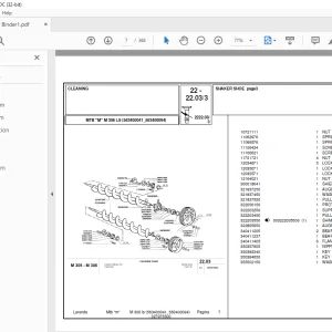Laverda M306 LS Agricultural tractor Parts Manual 563400041-563400094 PDF