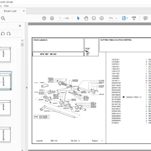 Laverda MX300 Agricultural Tractor Parts Manual - PDF DOWNLOAD